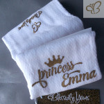 "Princess Emma" Burping Cloth